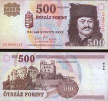 *500 Forintov Maďarsko 2011, P196d UNC - Kliknutím na obrázok zatvorte -